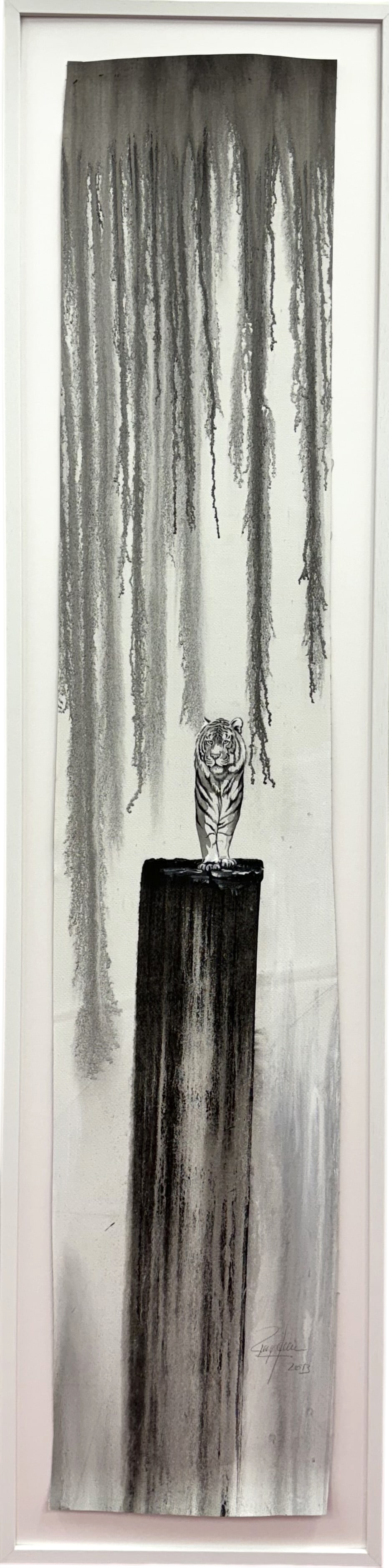 Tiger auf Säule
