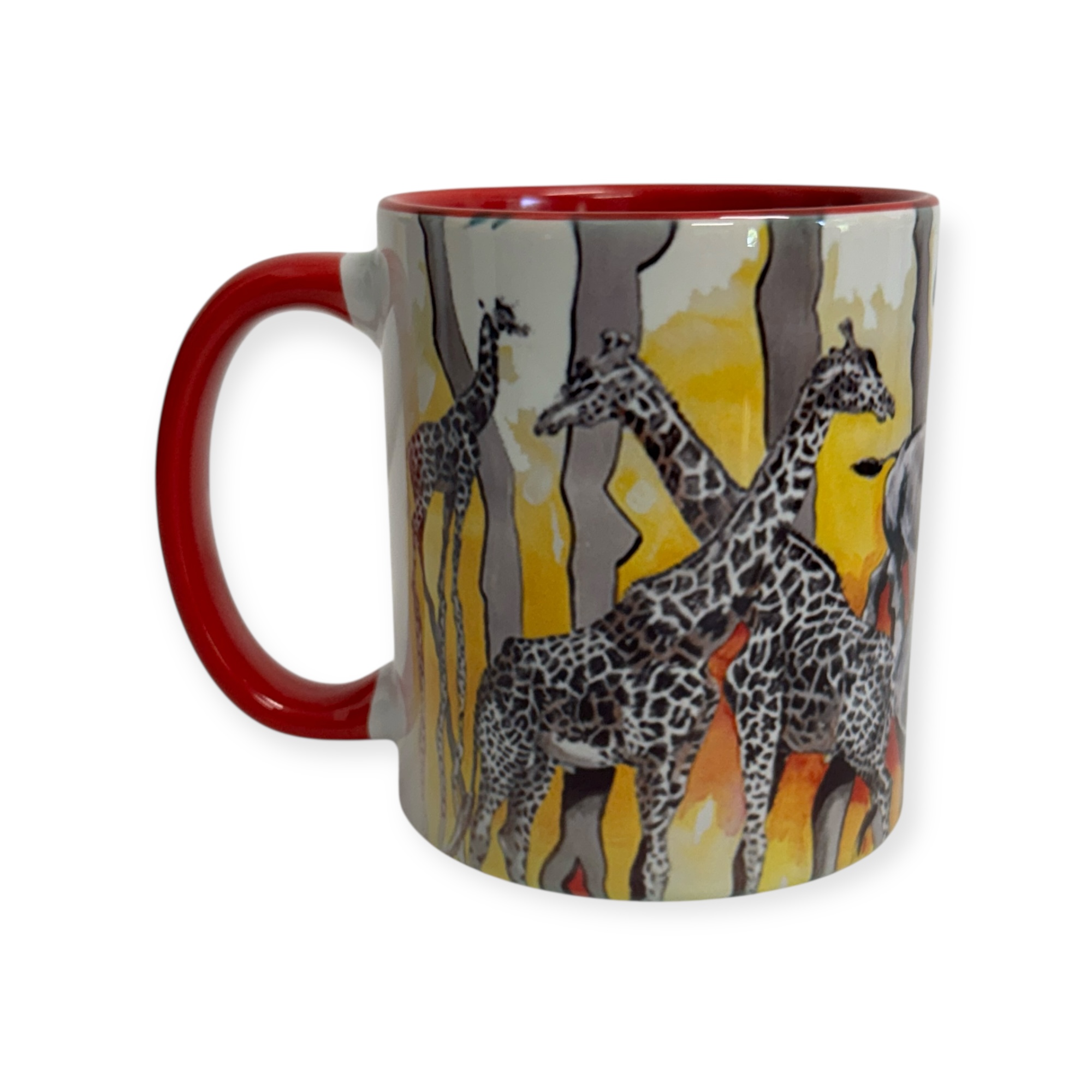 Porzellantasse "Giraffe" rot Porzellantasse "Giraffe" rot