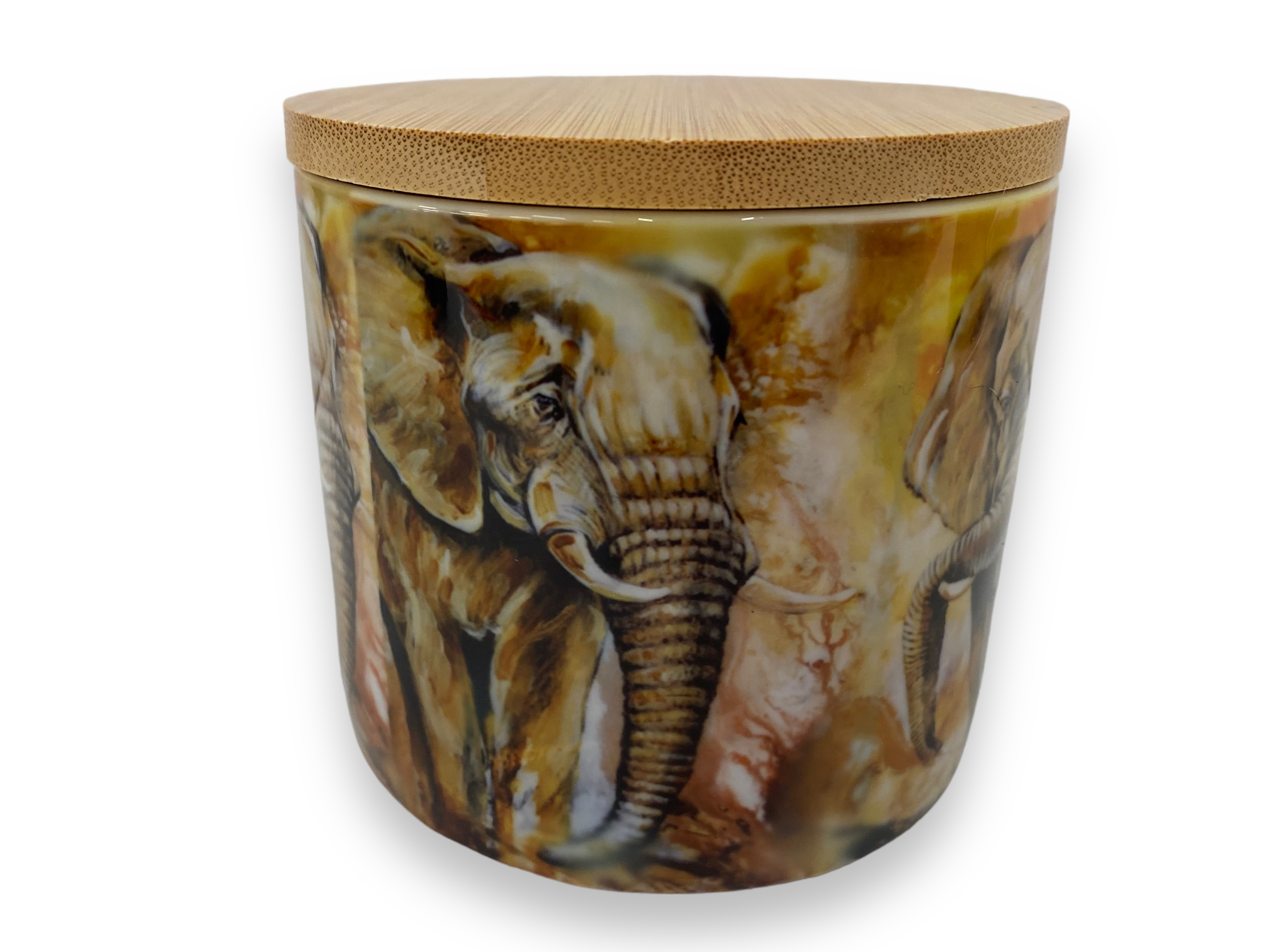Porzellan Dose mit Deckel 480ml  "Elefant"  