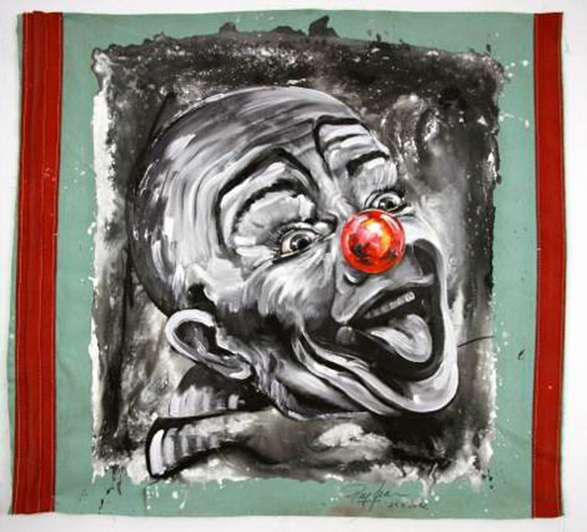 Clown mit roter Nase
