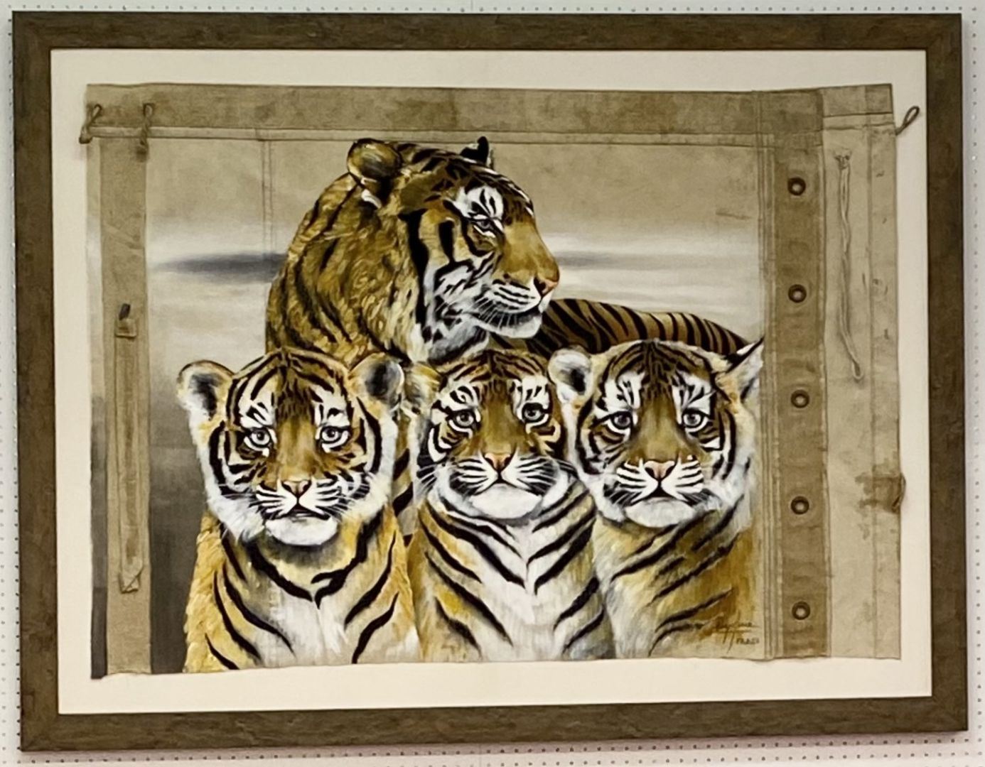 Tigerfamilie (Chinesisches Jahr des Tigers 2022) Verkauft