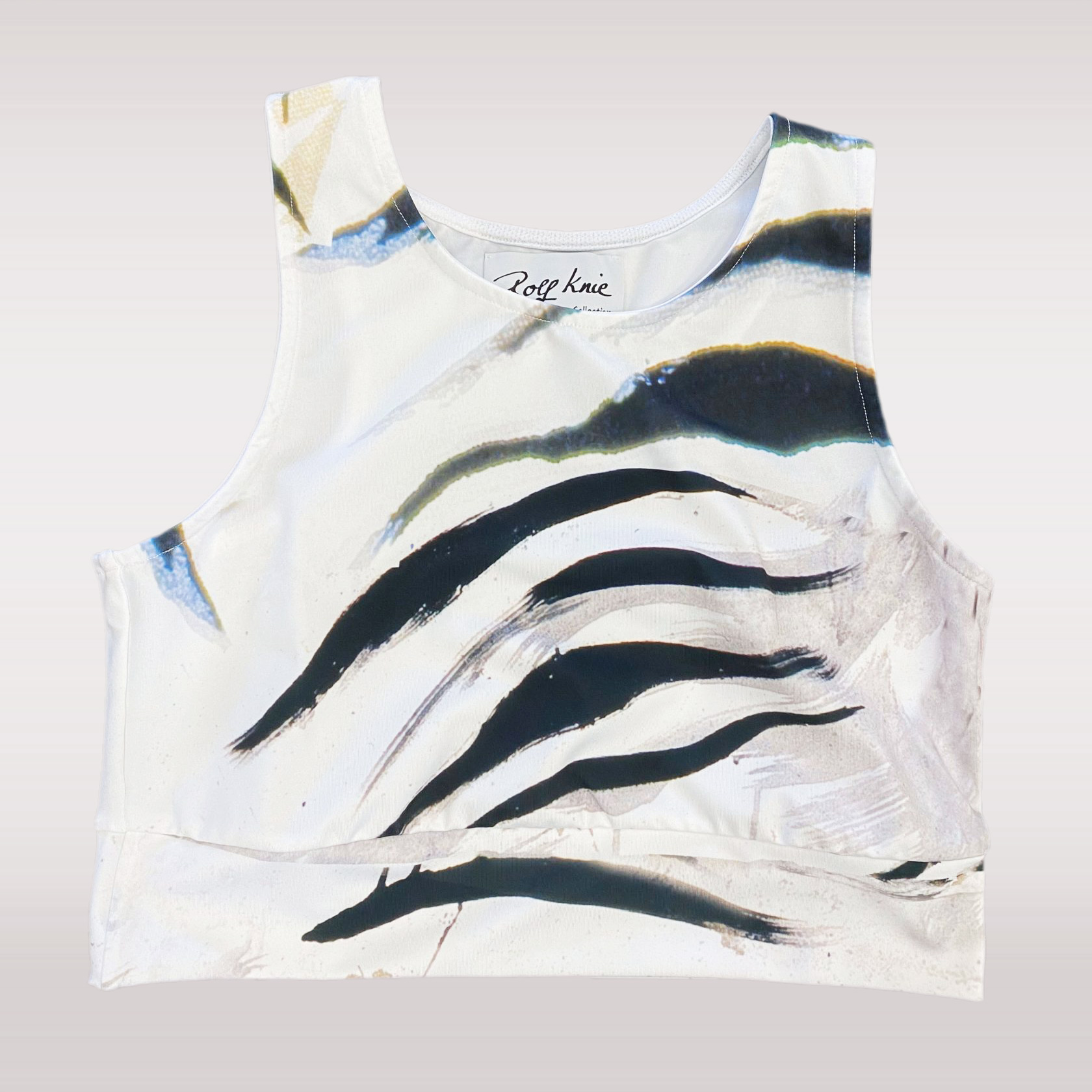 Crop-Top-kurz-fuer-Damen-mit-Print-Tiger Crop-Top-kurz-fuer-Damen-mit-Print-Tiger