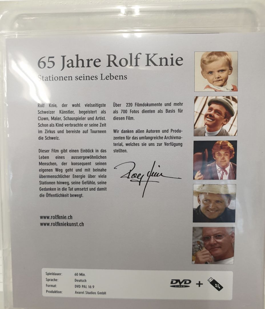 65 Jahre Rolf Knie DVD inkl USB Stick