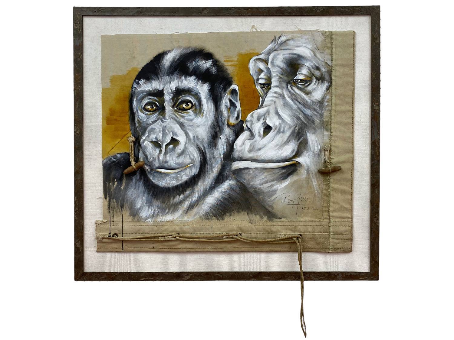 Schimpanse mit Gorilla Verkauft
