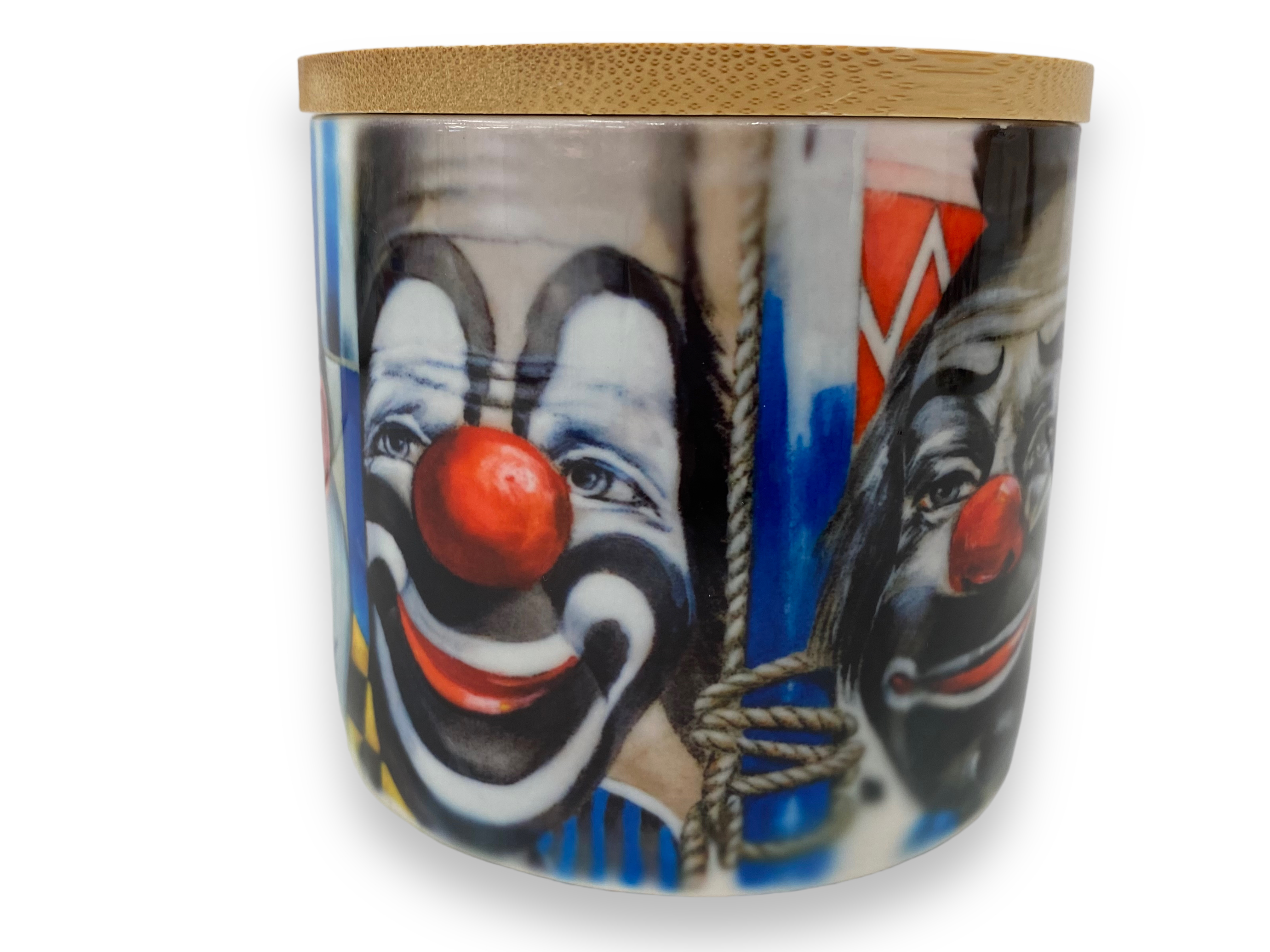 Porzellan Dose mit Deckel 480ml "Clown"