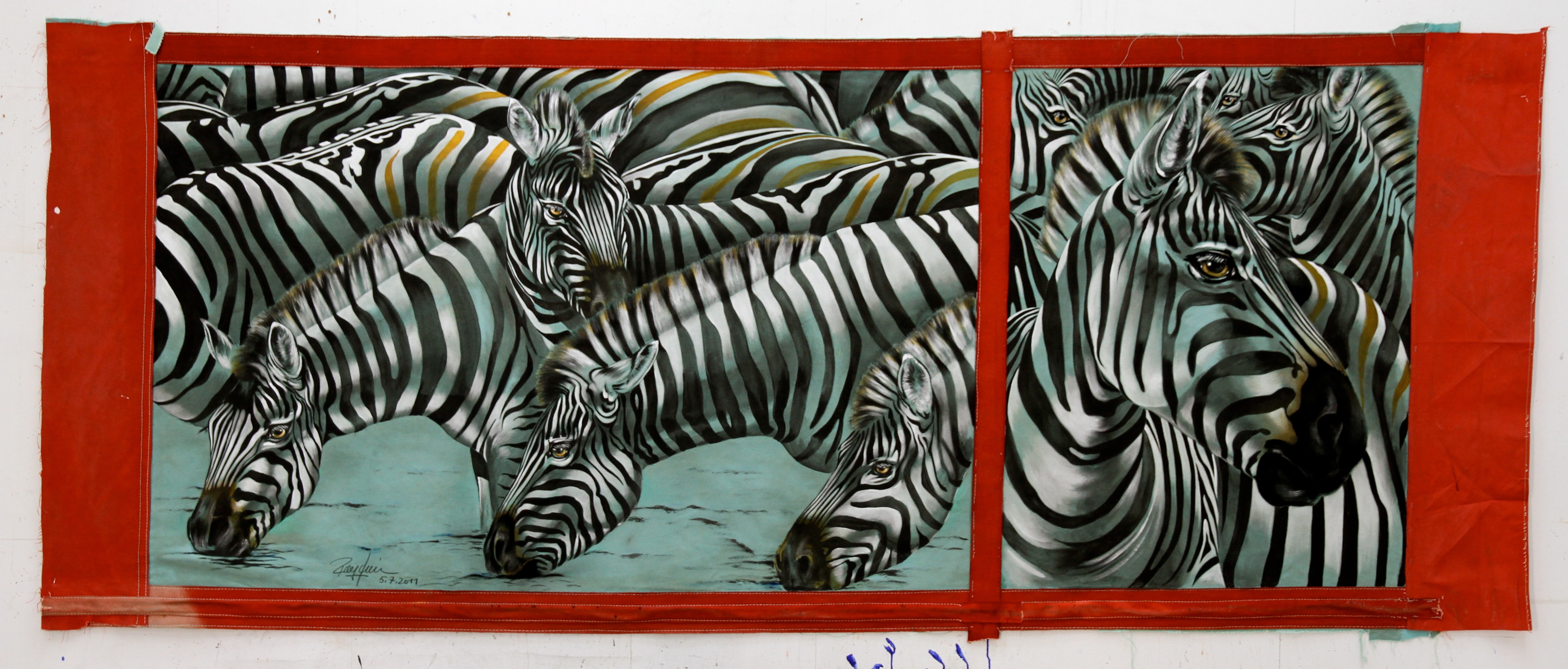 Zebraherde