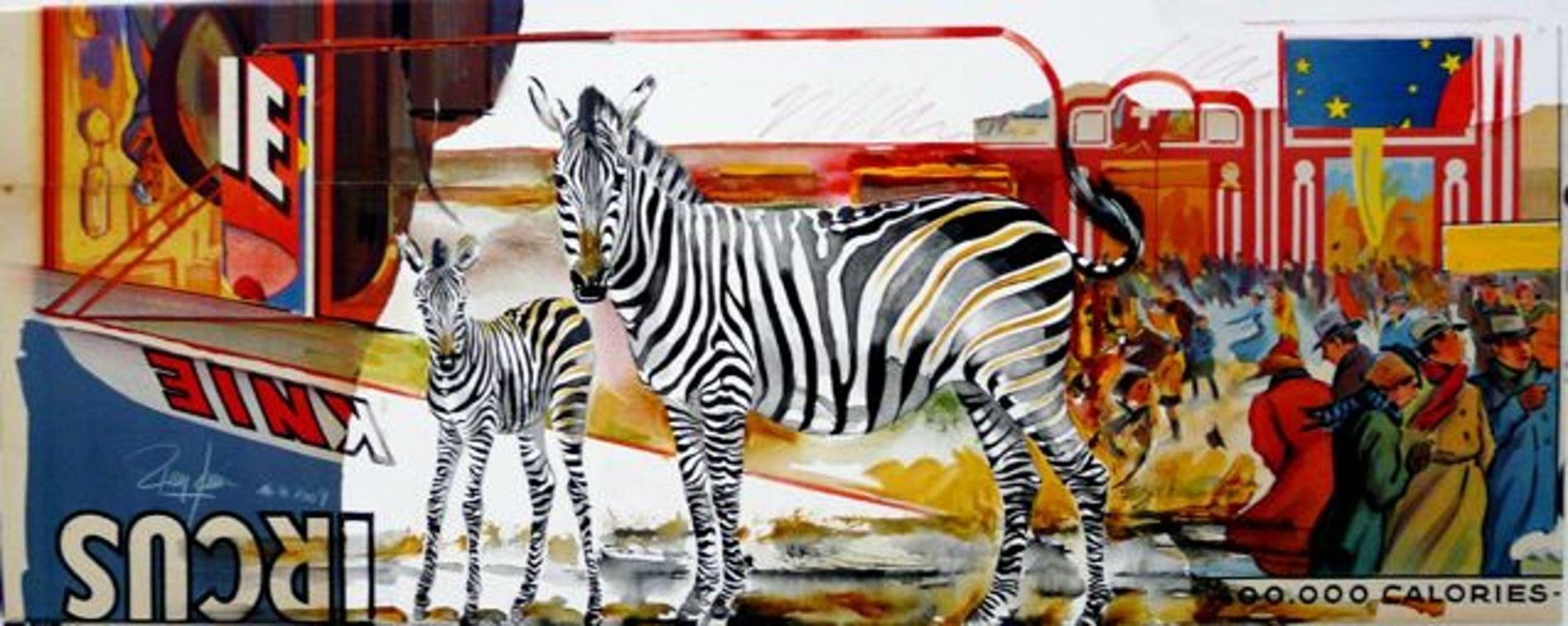 Zebra im Zirkus